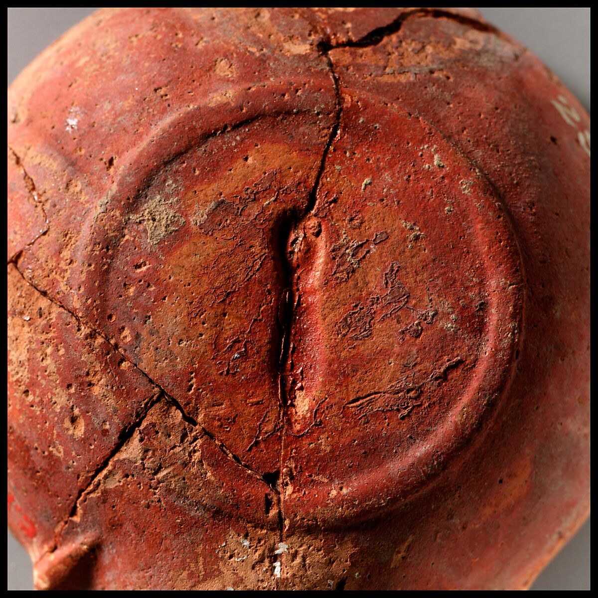 Terracotta oil lamp, Terracotta, Roman, Cypriot