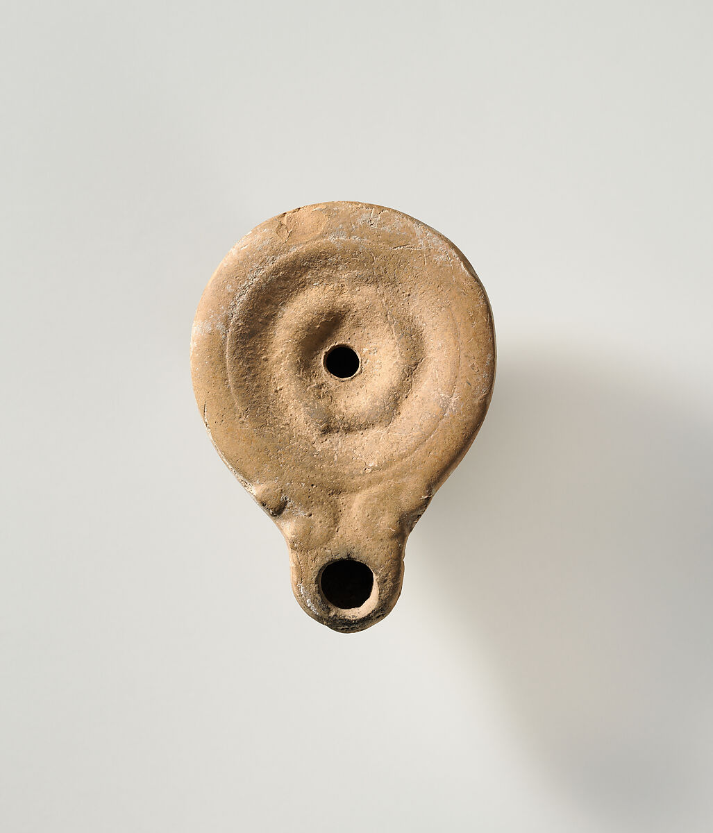 Terracotta oil lamp, Terracotta, Roman, Cypriot 