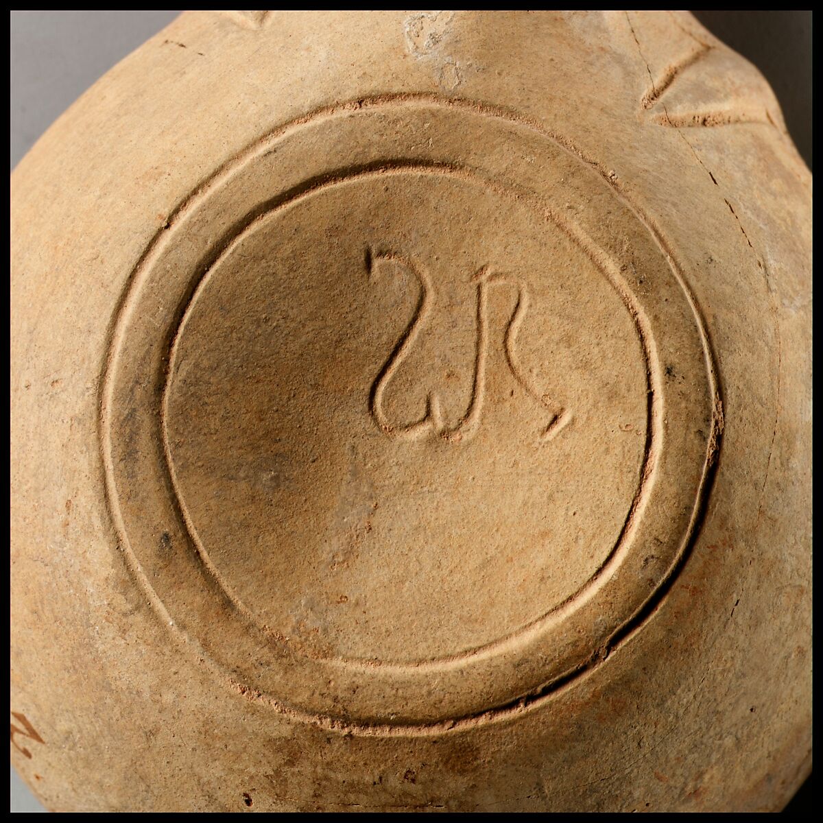 Terracotta oil lamp, Terracotta, Roman