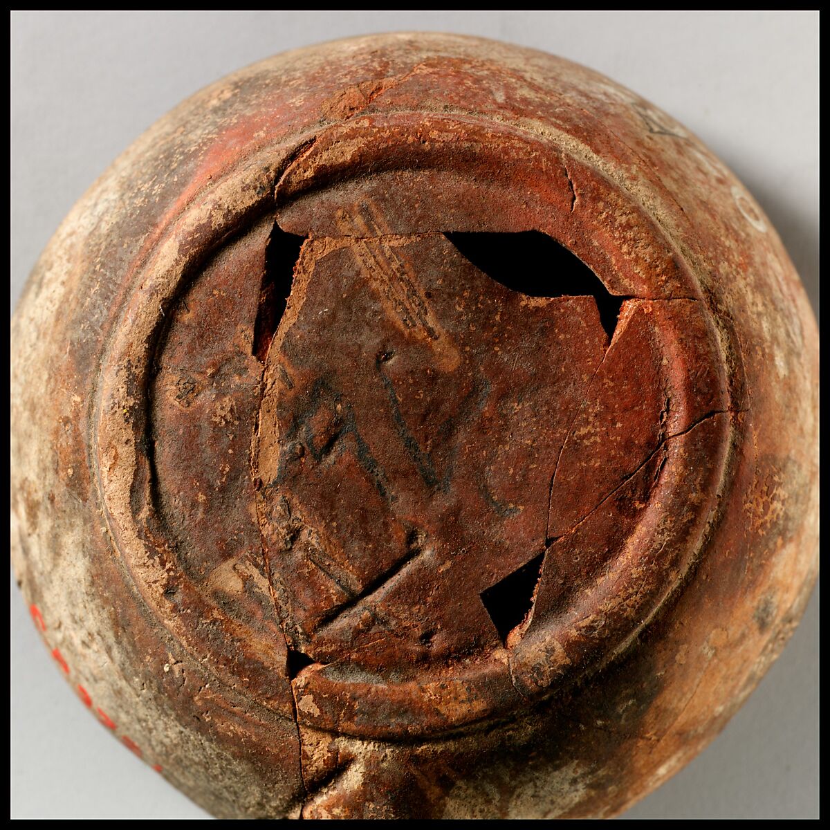Terracotta oil lamp, Terracotta, Roman, Cypriot