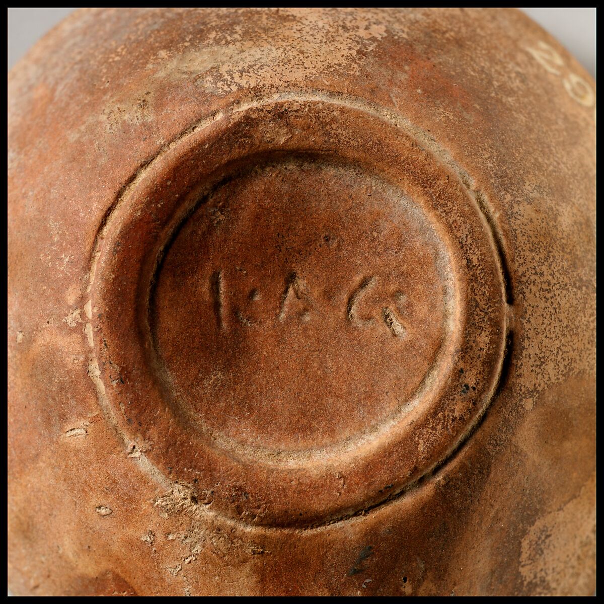 Terracotta oil lamp, Terracotta, Roman