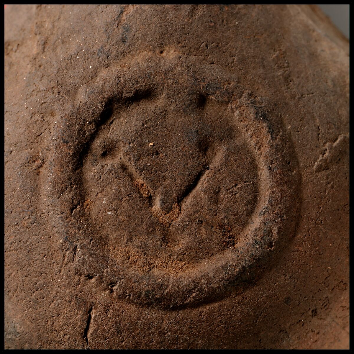 Terracotta oil lamp, Terracotta, Roman