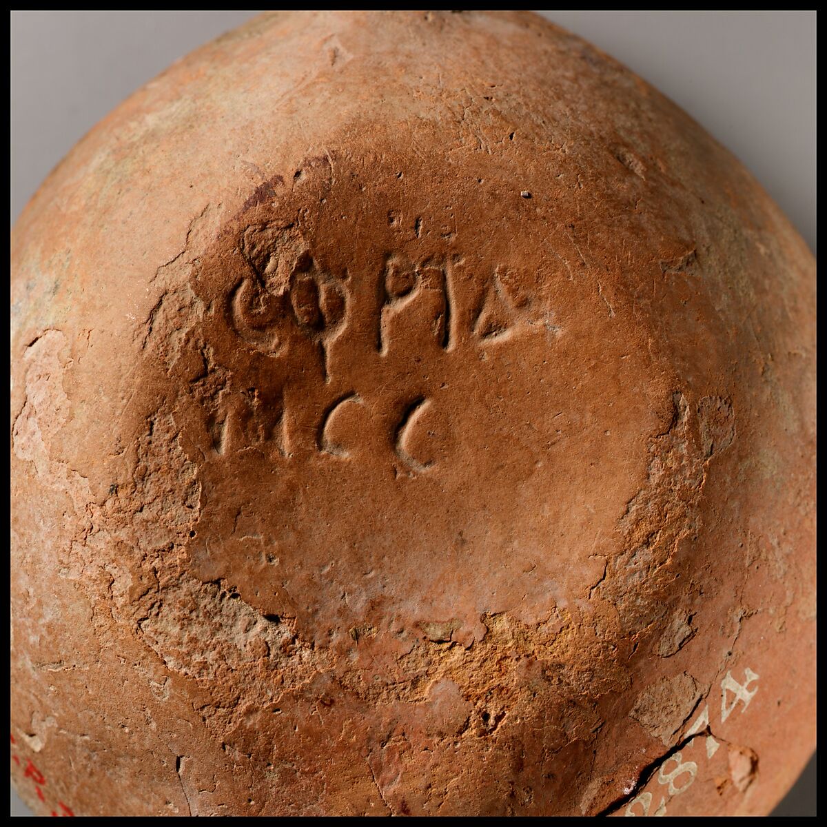 Terracotta oil lamp, Terracotta, Roman, Cypriot