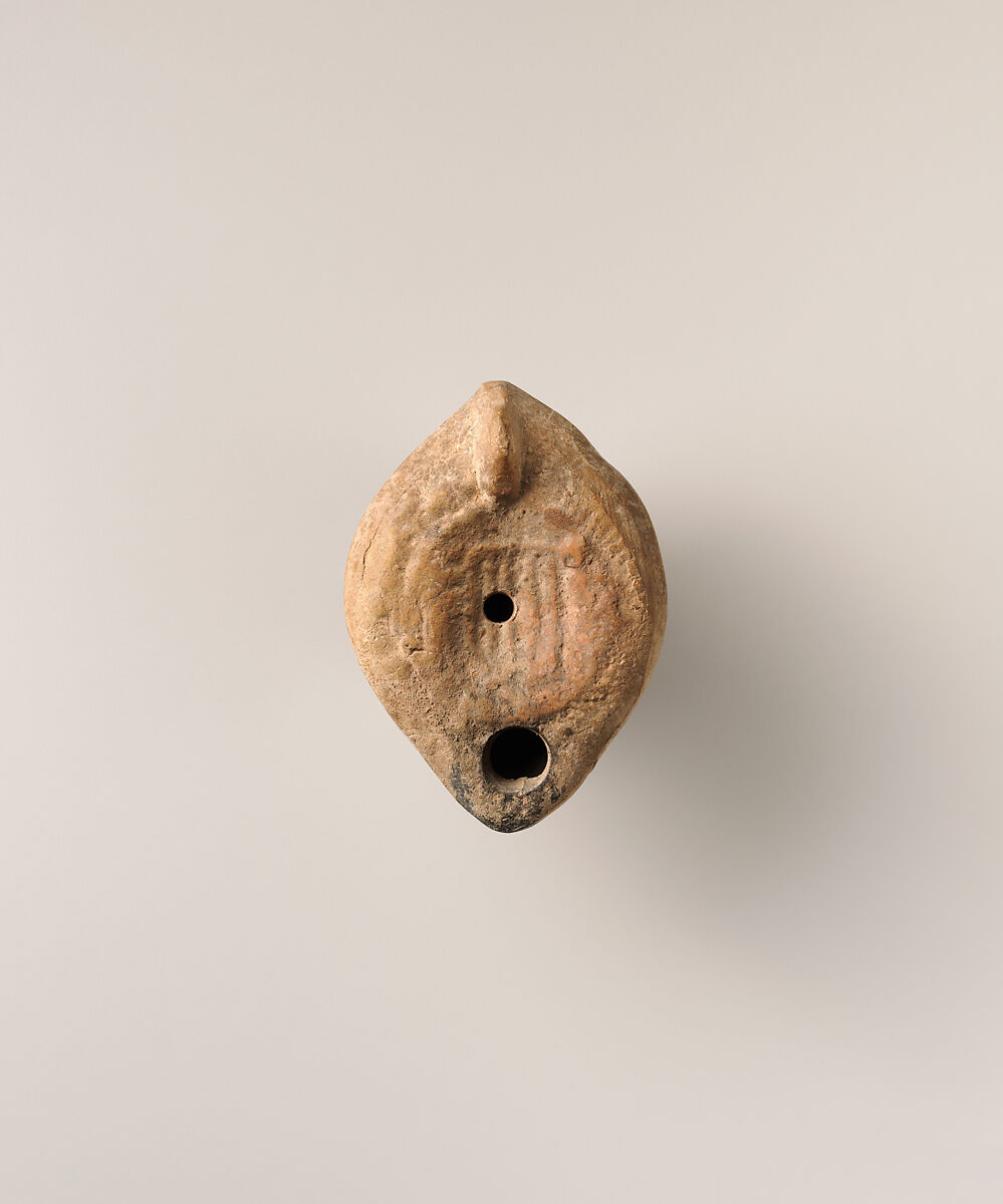 Terracotta oil lamp, Terracotta, Roman, Cypriot 