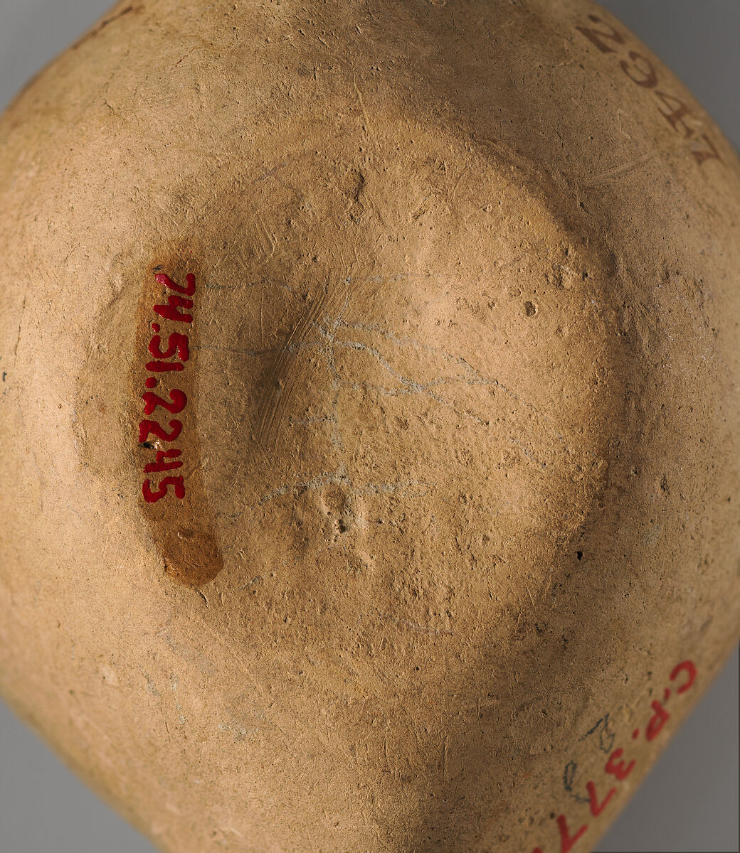 Terracotta oil lamp, Terracotta, Roman, Cypriot
