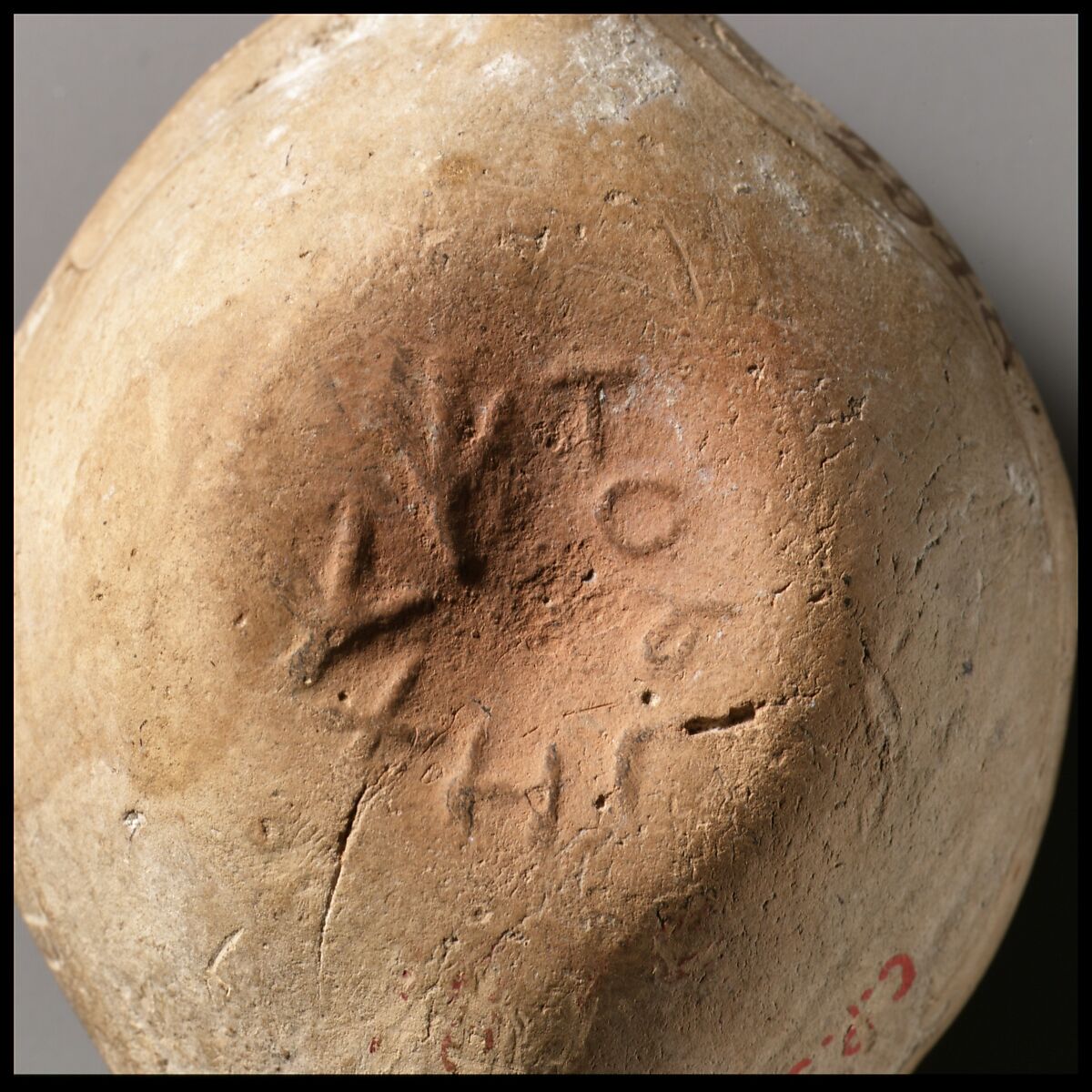 Terracotta oil lamp, Terracotta, Roman, Cypriot