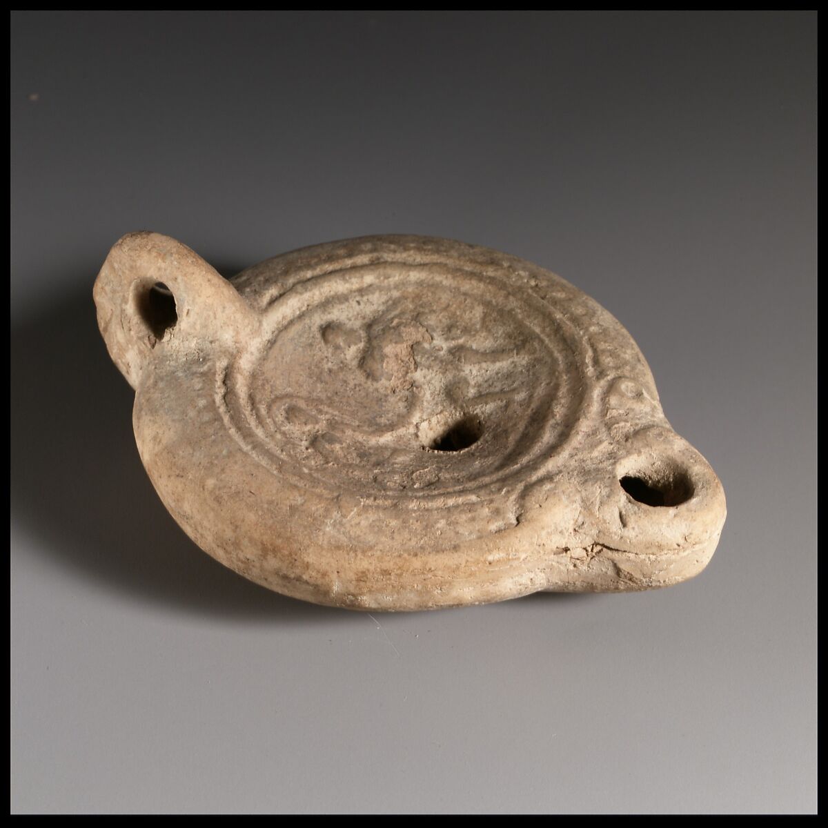 Terracotta oil lamp Roman Imperial The Metropolitan Museum of Art