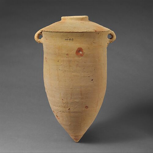 Terracotta amphora with Phoenician inscription