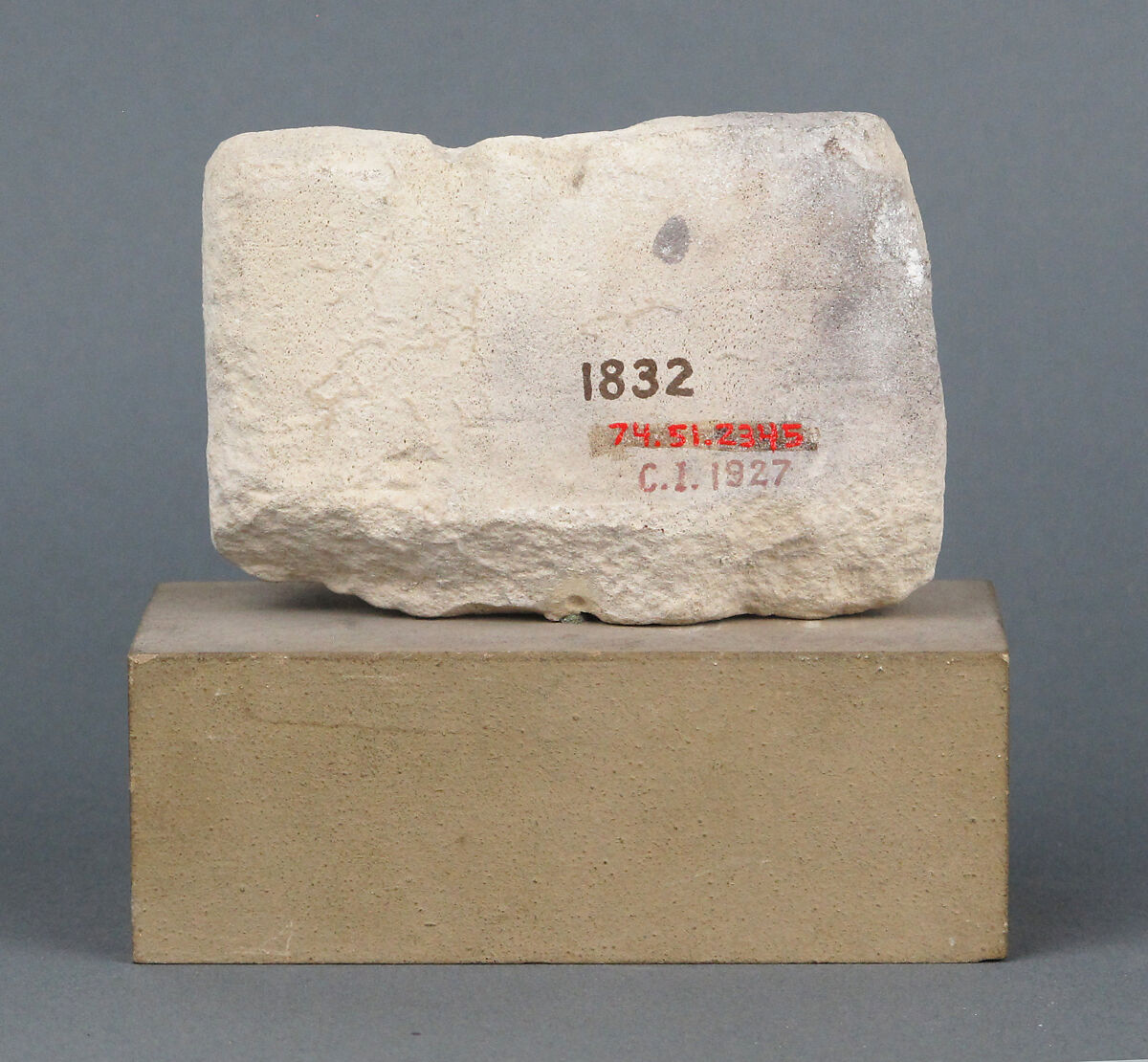 Limestone inscribed box fragment, Stone, Cypriot