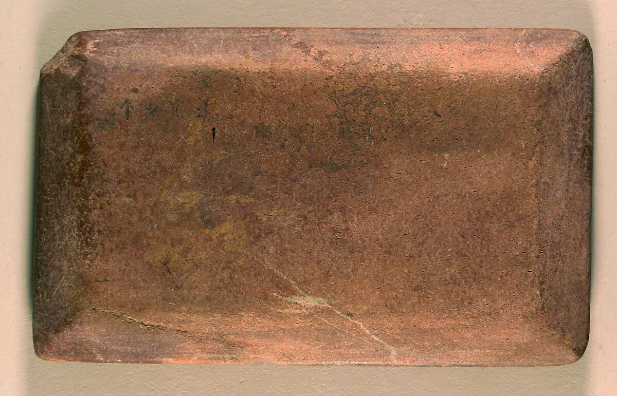 Stone plate, palette, or whetstone, Stone, Cypriot 