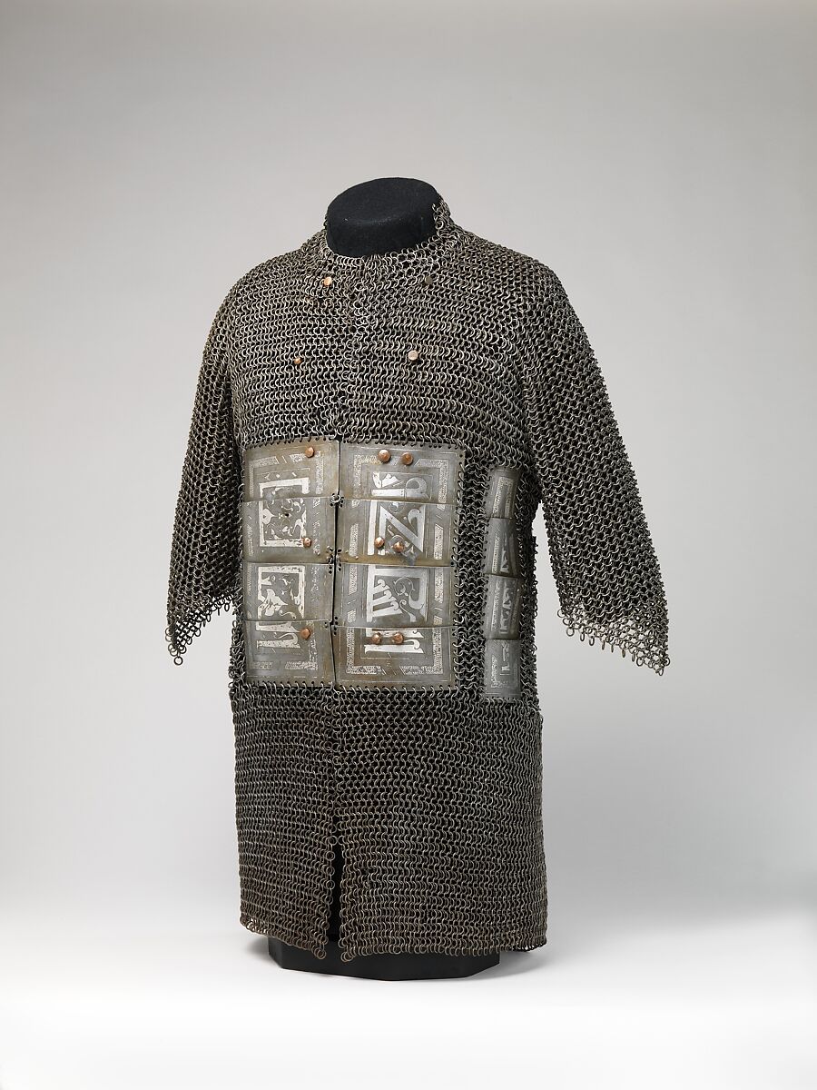 Shirt of Mail and Plate, Steel, iron, copper alloy, silver, Turkish, possibly Istanbul