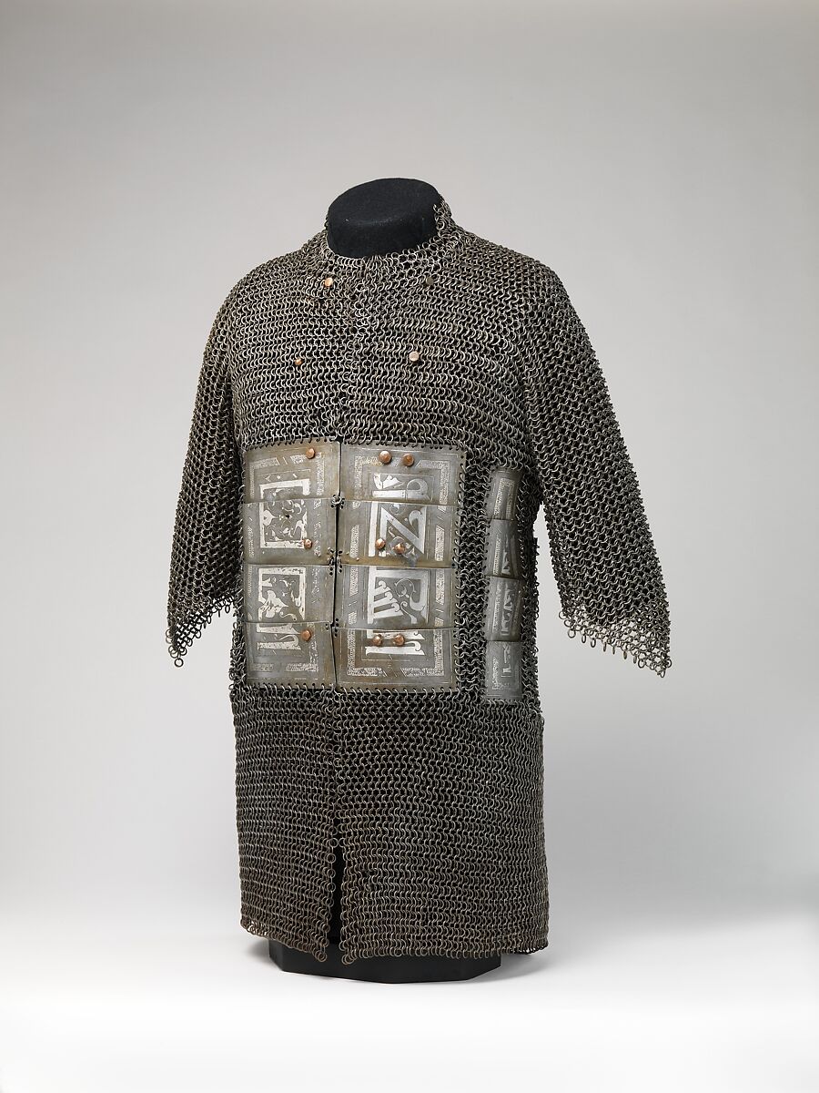 Shirt of Mail and Plate, Steel, iron, copper alloy, silver, Turkish, possibly Istanbul 