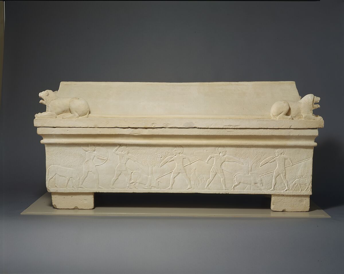 Limestone sarcophagus, Limestone, Cypriot