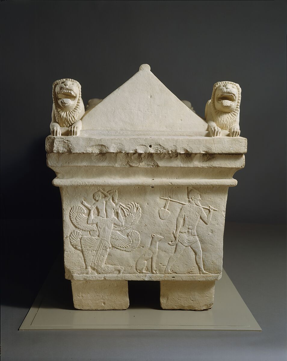 Limestone sarcophagus, Limestone, Cypriot