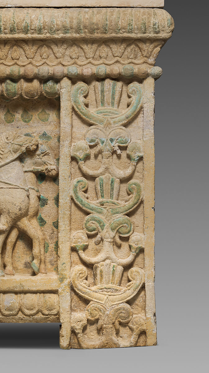 Limestone sarcophagus: the Amathus sarcophagus, Hard limestone, Cypriot