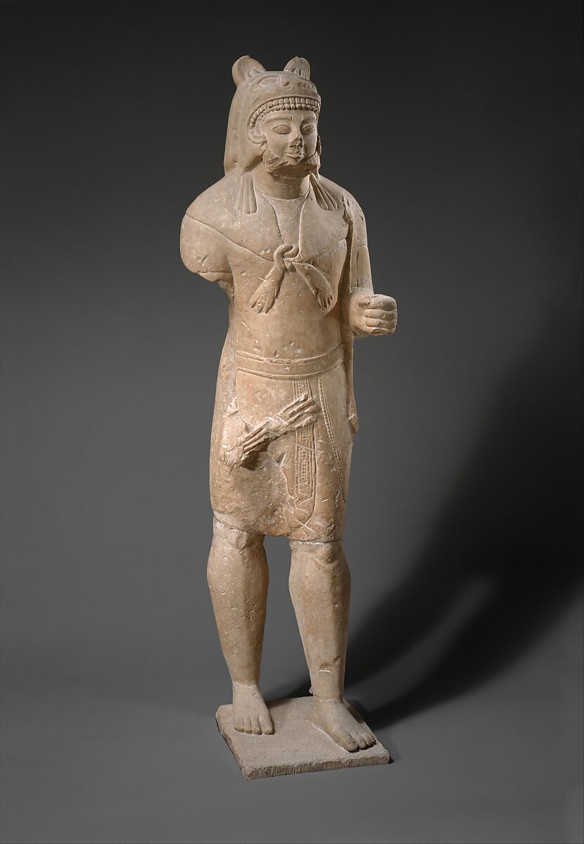 Limestone Herakles | Cypriot | Archaic | The Metropolitan Museum of Art