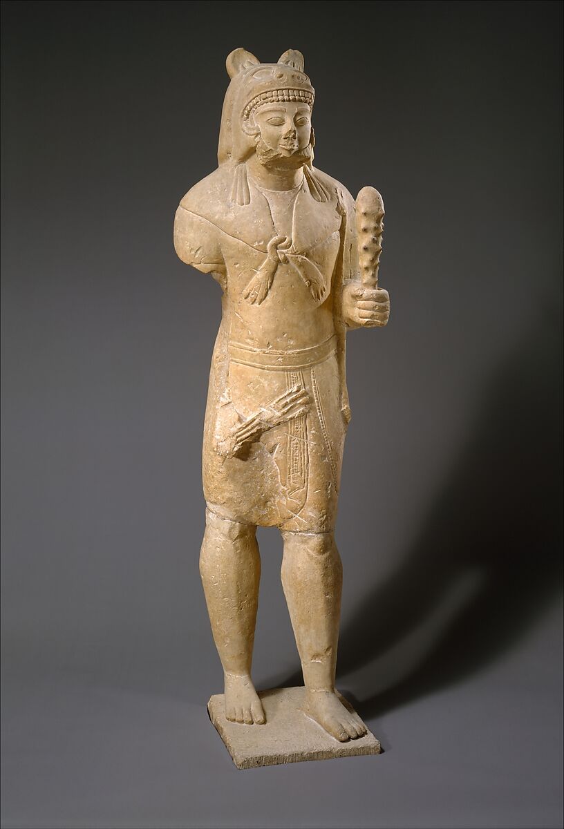 Limestone Herakles, Limestone, Cypriot