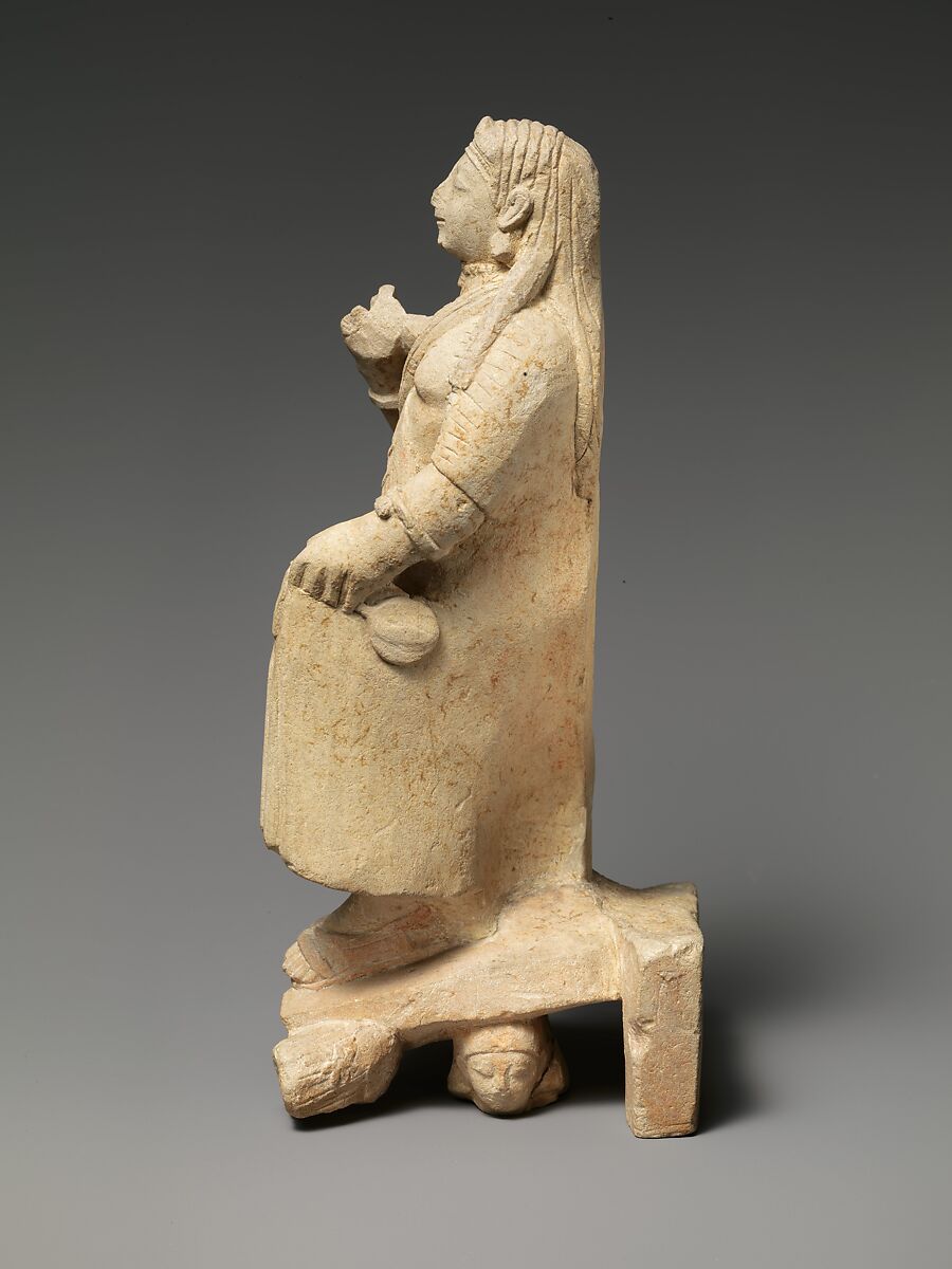 Limestone figure of a woman, Limestone, Cypriot