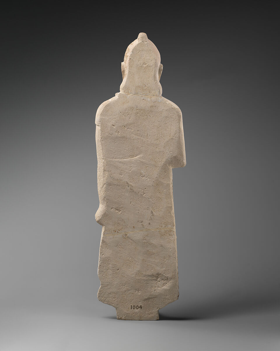 Limestone statuette of a male votary, Limestone, Cypriot
