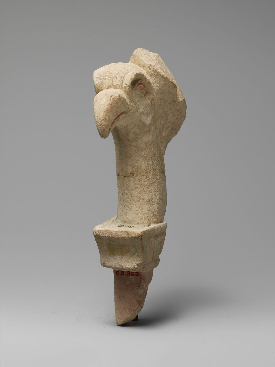 Limestone fragment of a lyre or throne, Limestone, Cypriot 