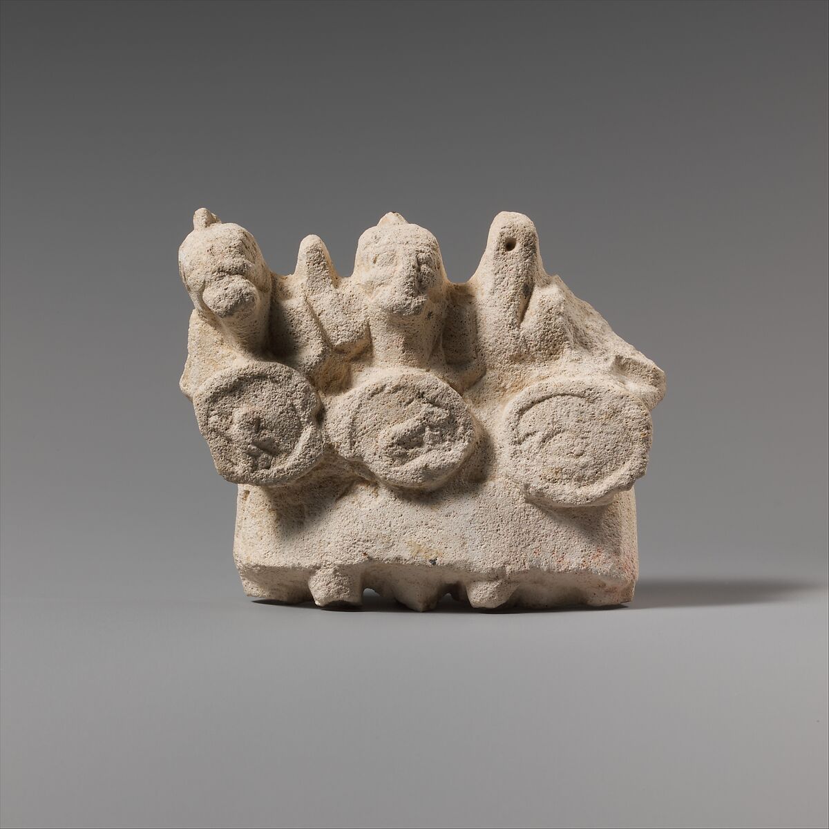 Limestone statuette of Geryon, Limestone, Cypriot 