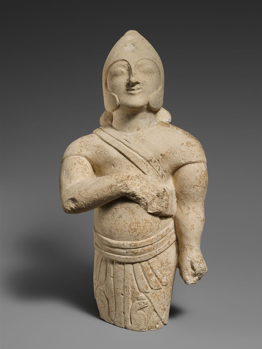 Limestone warrior, Limestone, Cypriot 