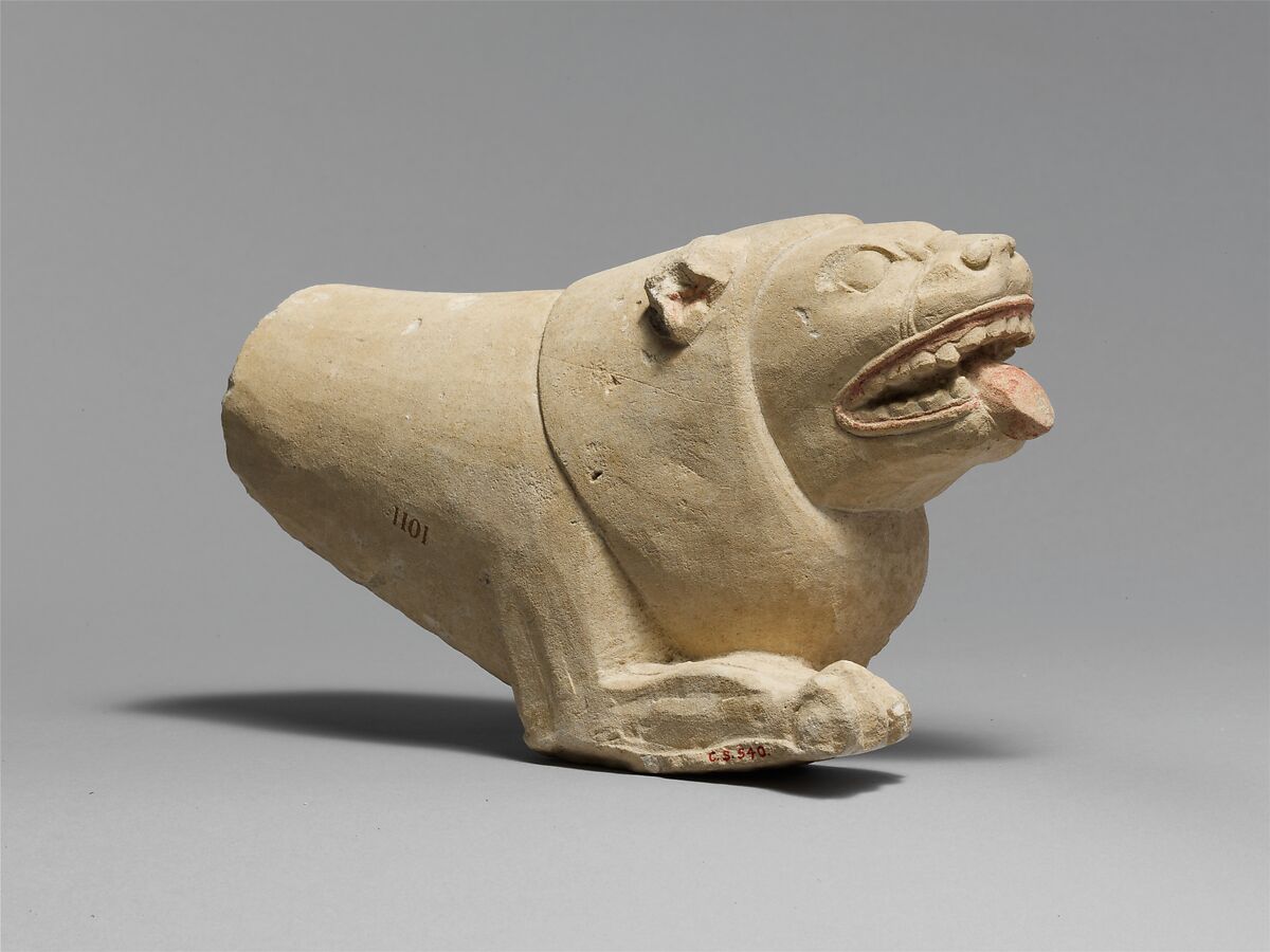 Limestone statue of a lion, Limestone, Cypriot 