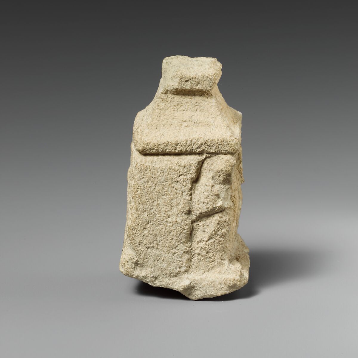 Limestone naiskos with female figures holding their breasts, Limestone, Cypriot