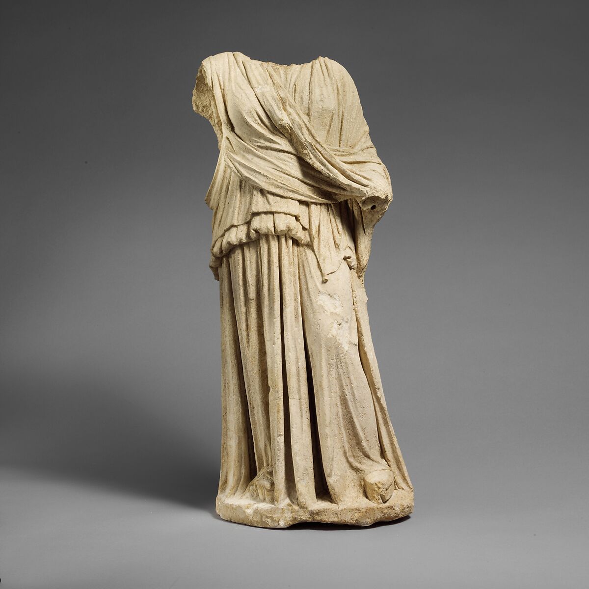 Limestone statue of Hera or Demeter (?), Limestone, Cypriot 
