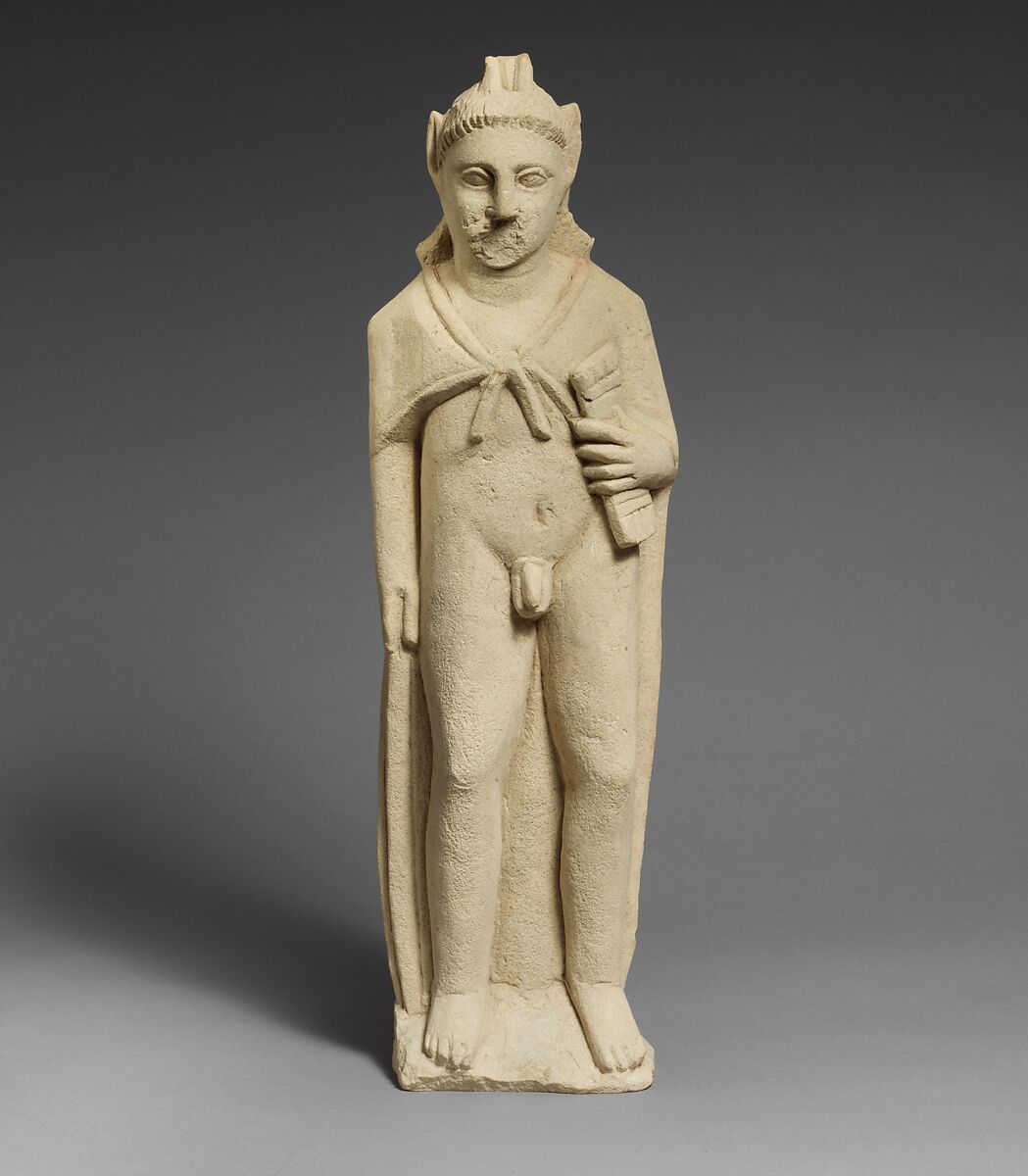Limestone statuette of Pan, Limestone, Cypriot 