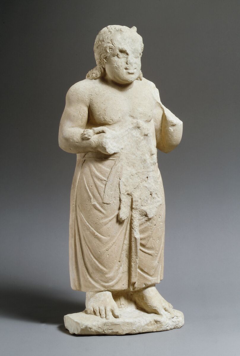 Limestone statue of a god, Limestone, Cypriot