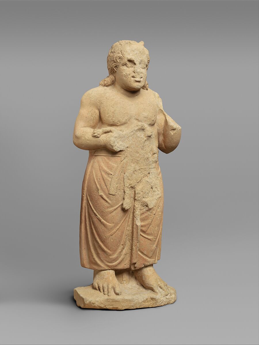 Limestone statue of a god, Limestone, Cypriot 