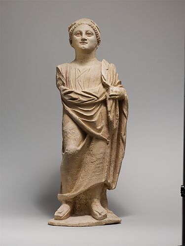 Limestone statue of a male votary