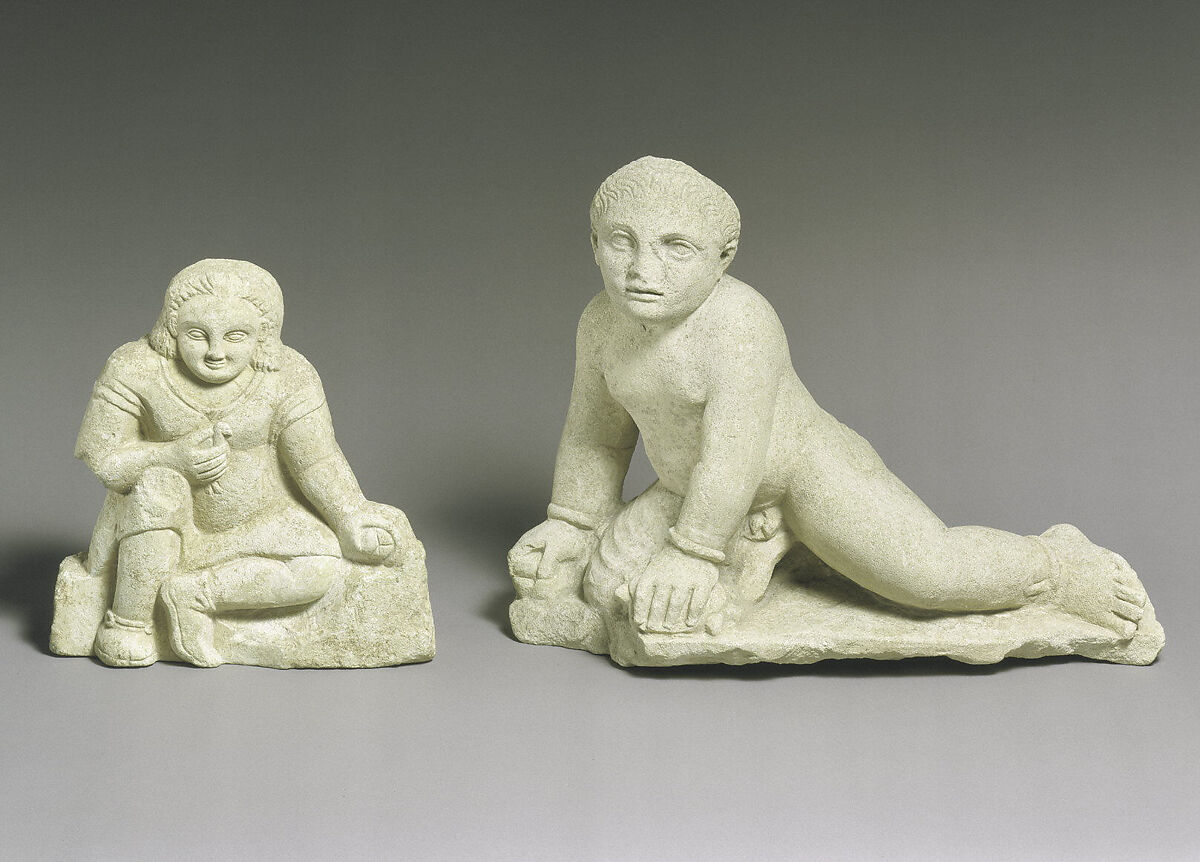 Limestone temple boy, Limestone, Cypriot