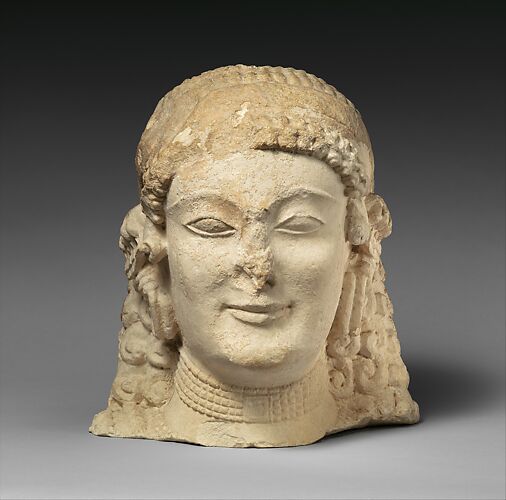 Limestone female head