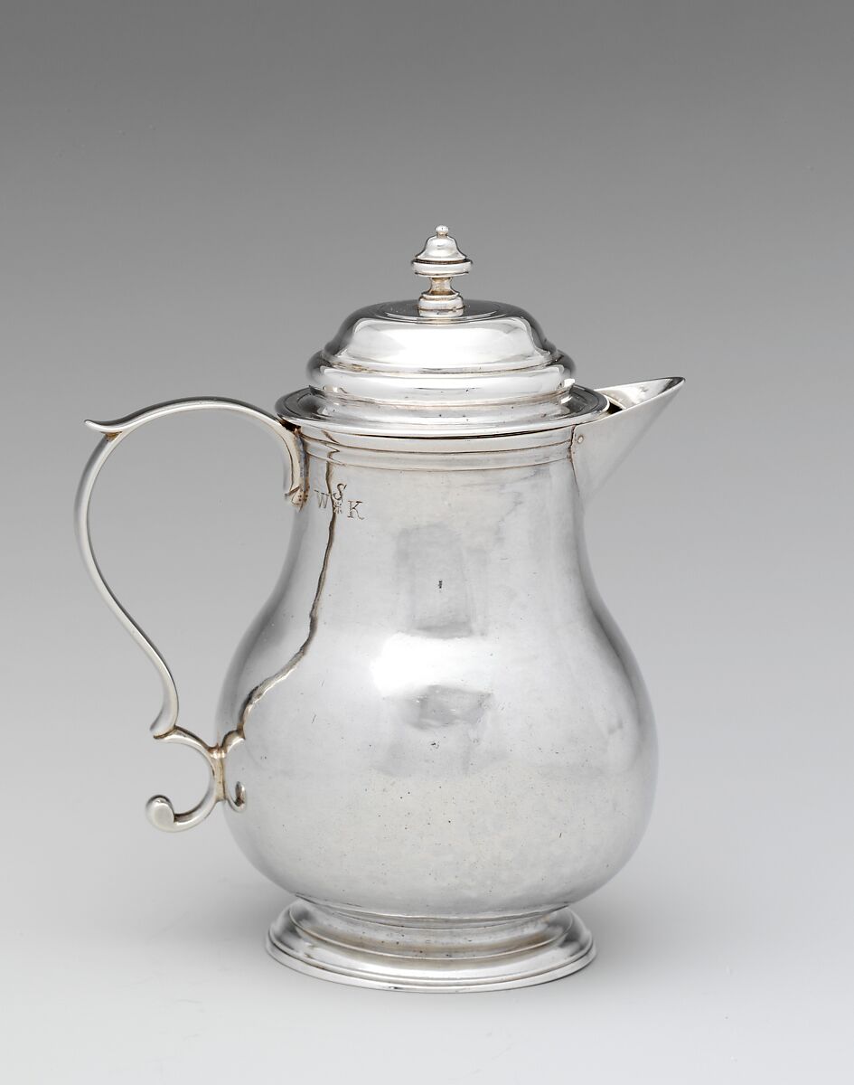 Milk Pot, William Homes Sr. (1716/17–1785), Silver, American 