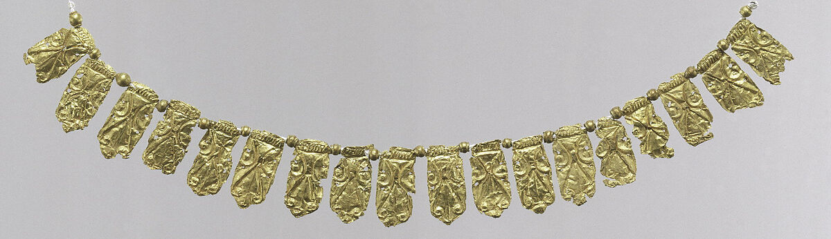 Gold necklace, Gold, Cypriot or Aegean