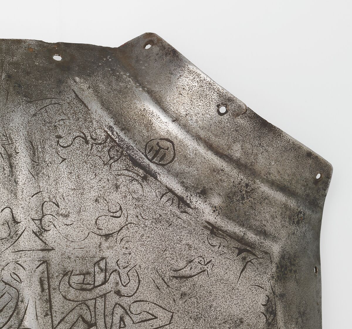 Shaffron (Horse's Head Defense), Steel, copper alloy, Turkish or Iranian