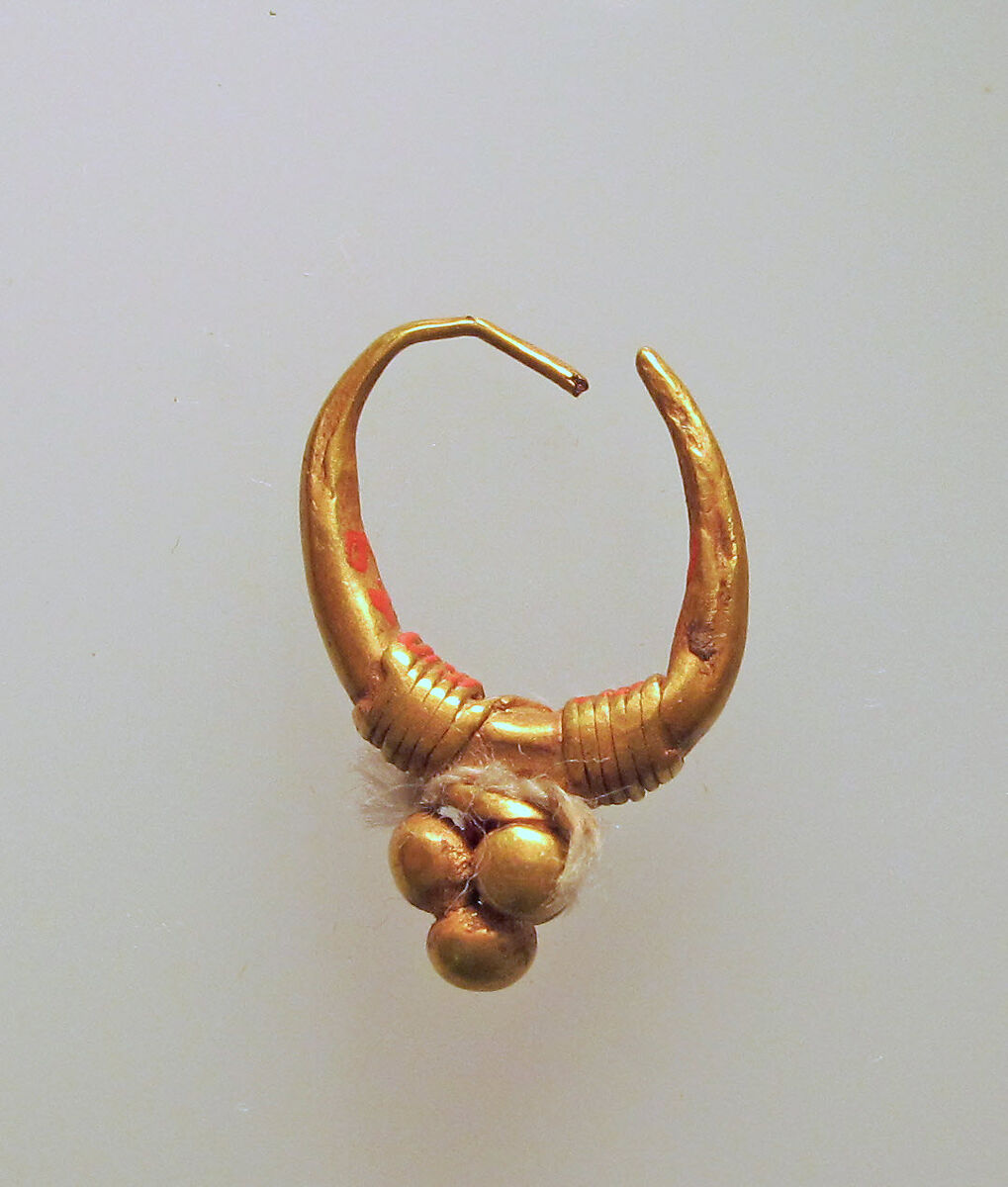 Earrings, Gold, Cypriot 