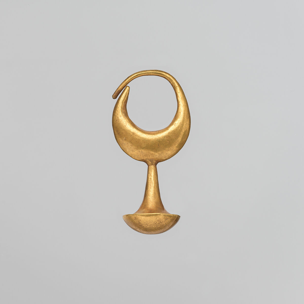 Gold earring, Gold, Phoenician