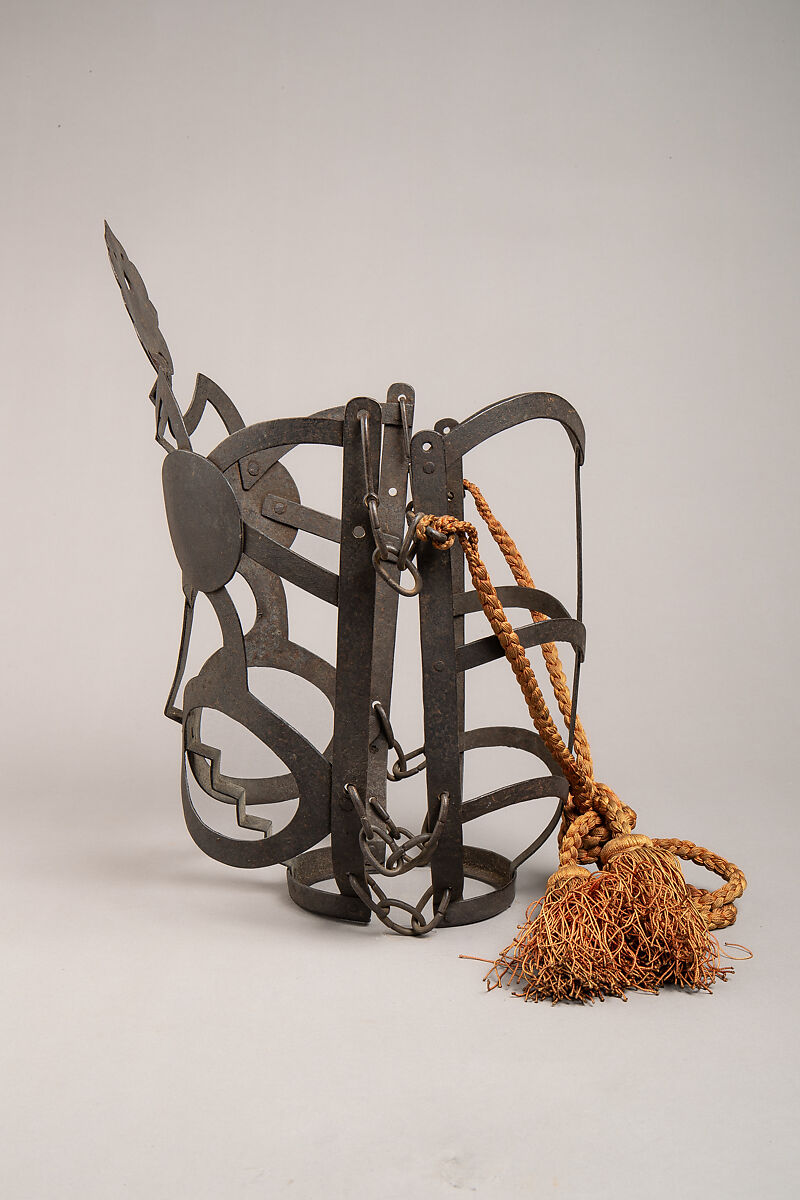 Muzzle, Iron, textile, Japanese