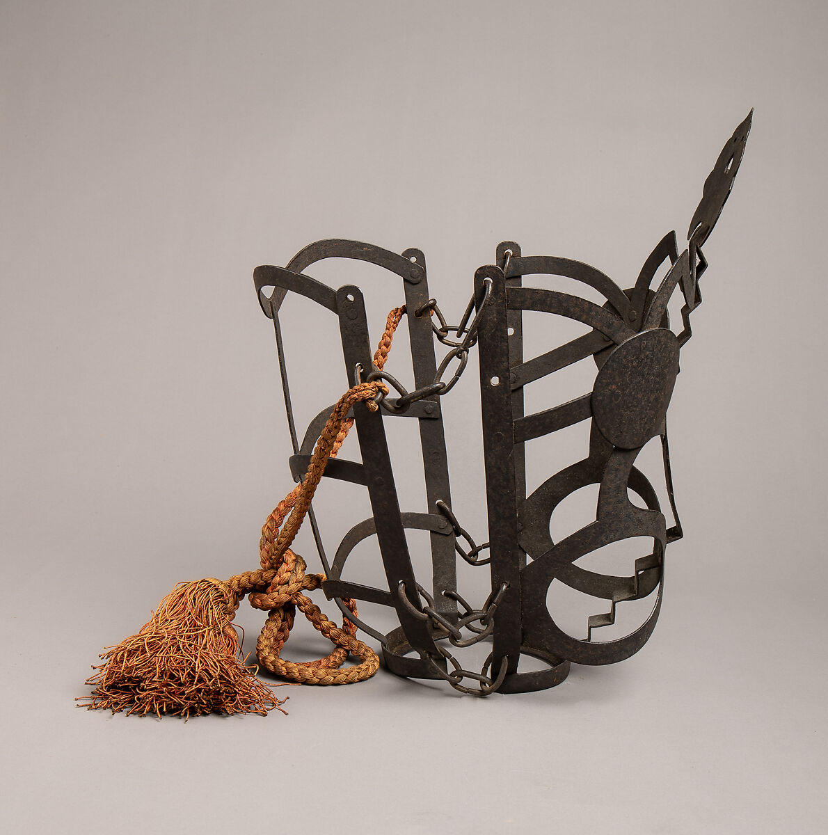 Muzzle, Iron, textile, Japanese