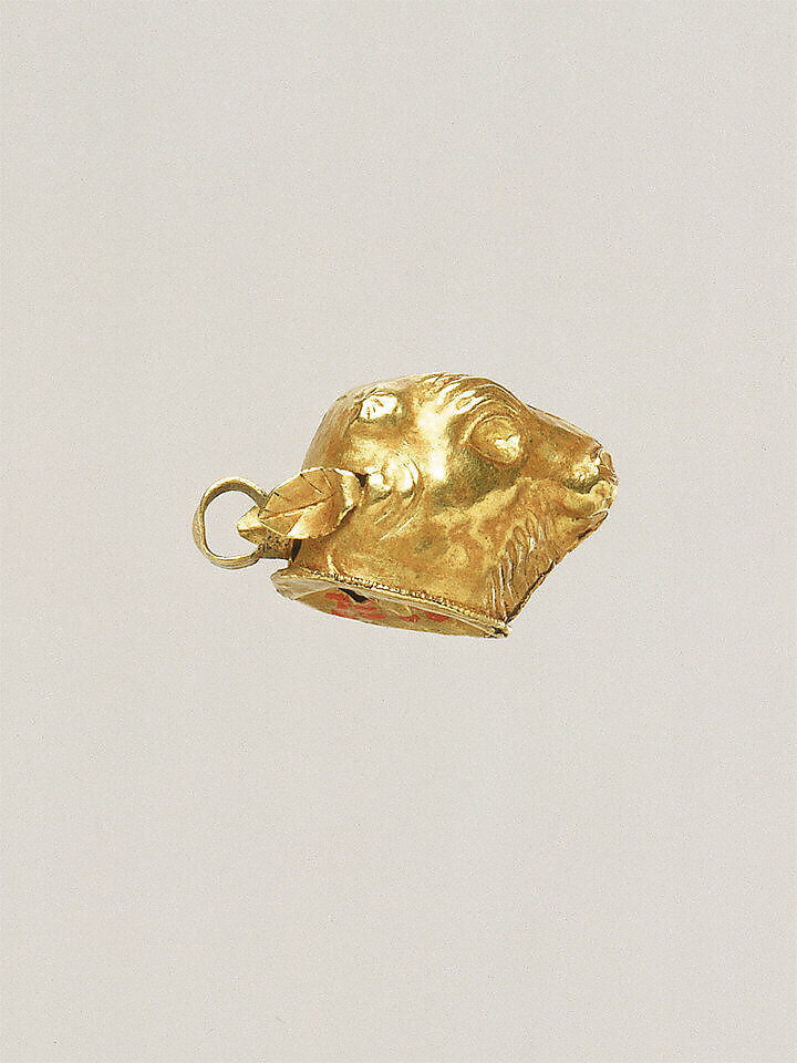 Gold calf-head pendant, Gold, Greek, Cypriot 