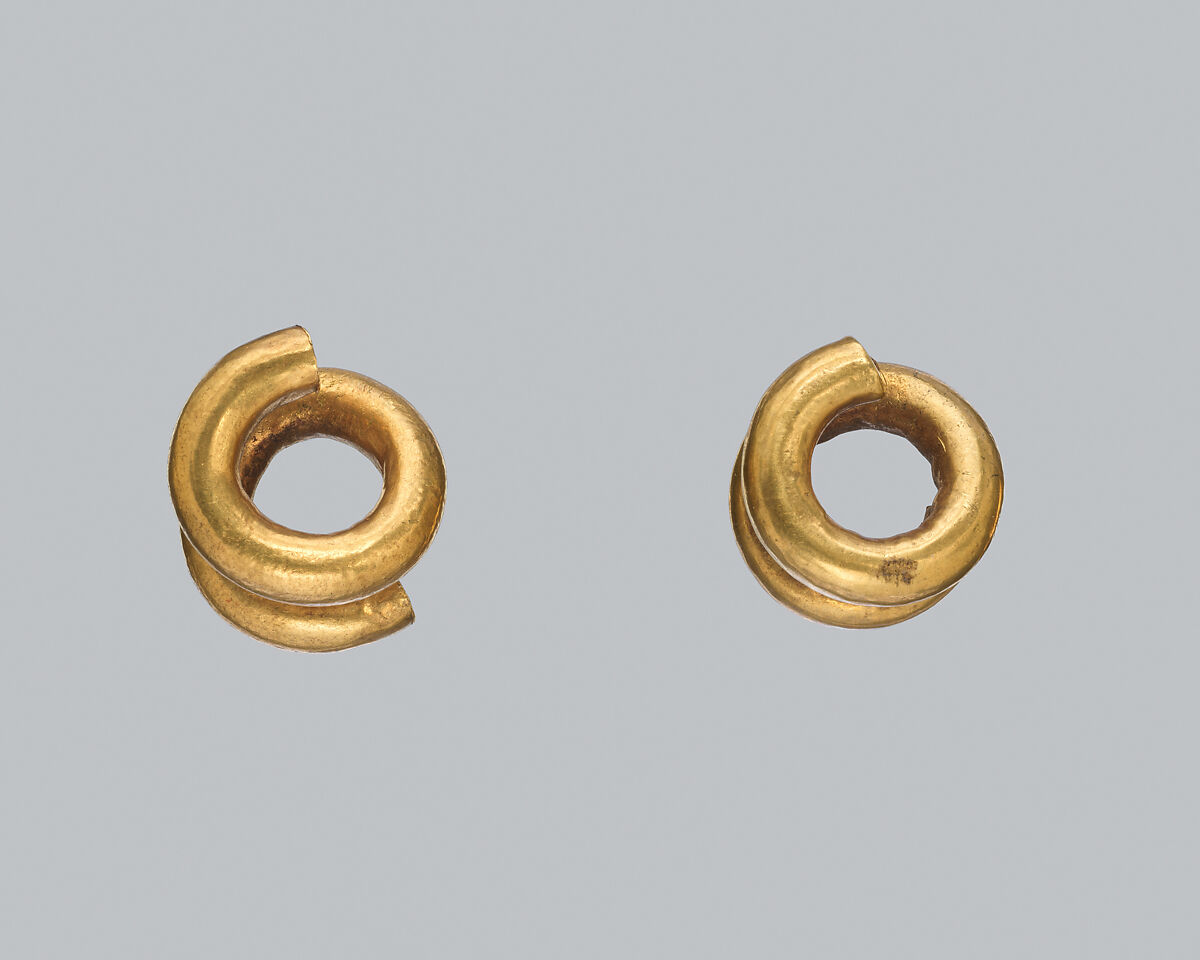 Gold and copper alloy spiral, Gold, Cypriot