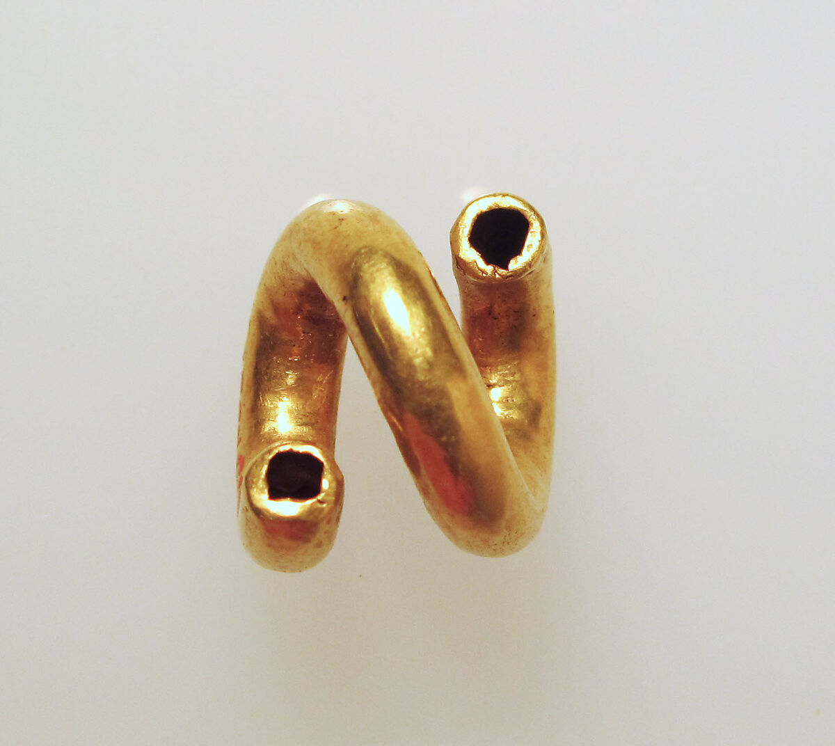 Earring or spiral, Gold, bronze, Cypriot 