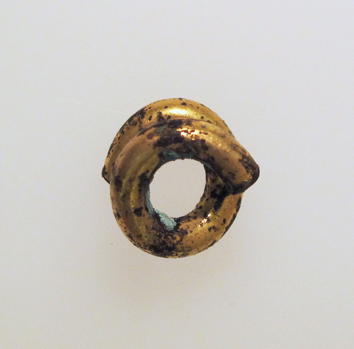 Earring or spiral, Gold, bronze, Cypriot 