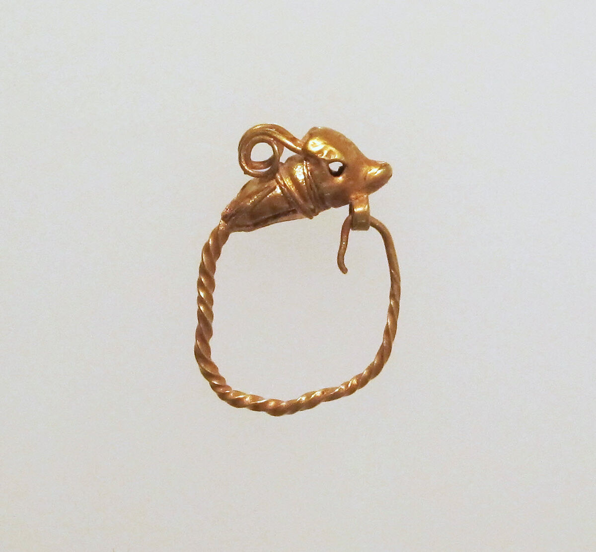 Gold earring with head of a dolphin | Greek | Classical or Hellenistic ...