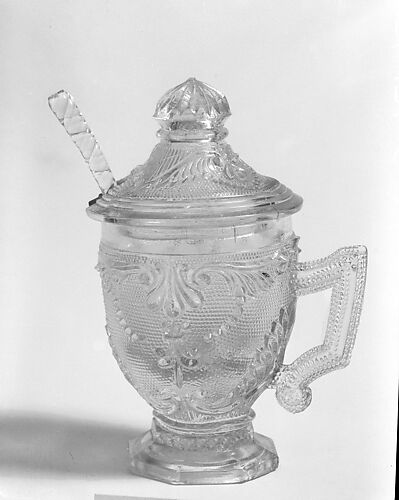 Covered Mustard Pot and Spoon
