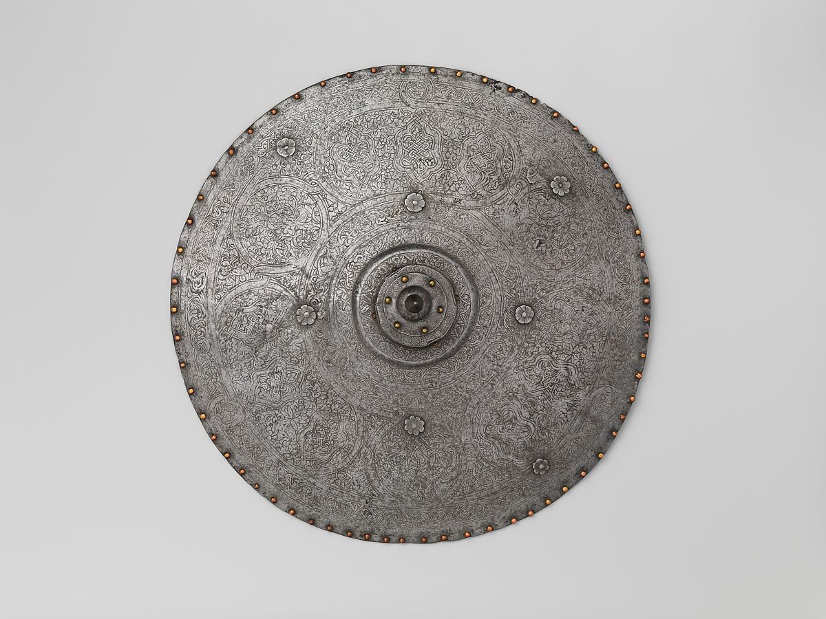 Shield, Steel, copper alloys, Turkish or Mamluk 