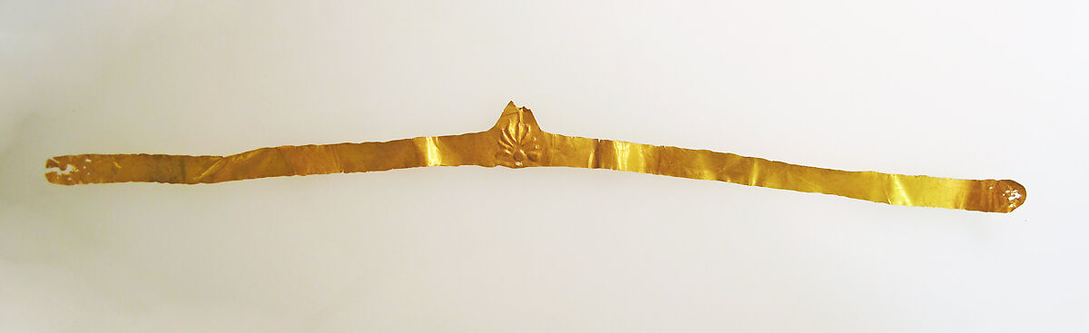 Frontlet of gold leaf, Gold, Cypriot 